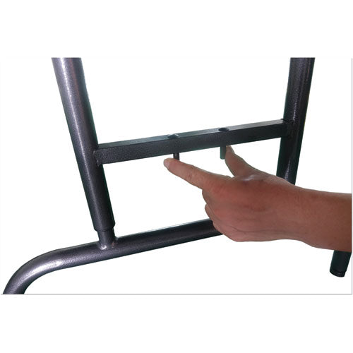 Adjustable Height Plastic Folding Table, Rectangular, 72w X 29.63d X 29.25 To 37.13h, White