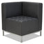 Alera Qub Series Corner Sectional, 26.38w X 26.38d X 30.5h, Black