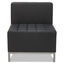 Alera Qub Series Armless L Sectional, 26.38w X 26.38d X 30.5h, Black
