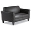 Alera Reception Lounge Furniture, Loveseat, 55.5w X 31.5d X 33.07h, Black