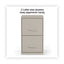 Soho Vertical File Cabinet, 2 Drawers: File/file, Letter, Putty, 14" X 18" X 24.1"