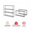 Ba Plus Wire Shelving Kit, Four-shelf, 72w X 18d X 72h, Black Anthracite Plus