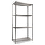 Wire Shelving Starter Kit, Four-shelf, 36w X 18d X 72h, Black Anthracite