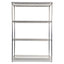 Nsf Certified Industrial Four-shelf Wire Shelving Kit, 48w X 18d X 72h, Silver