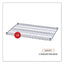 Industrial Wire Shelving Extra Wire Shelves, 36w X 24d, Silver, 2 Shelves/carton
