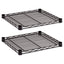 Industrial Wire Shelving Extra Wire Shelves, 48w X 18d, Black, 2 Shelves/carton