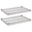 Industrial Wire Shelving Extra Wire Shelves, 48w X 18d, Silver, 2 Shelves/carton