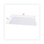 Shelf Liners For Wire Shelving, Clear Plastic, 36w X 24d, 4/pack