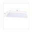 Shelf Liners For Wire Shelving, Clear Plastic, 48w X 24d, 4/pack