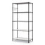 5-shelf Wire Shelving Kit With Casters And Shelf Liners, 36w X 18d X 72h, Silver