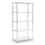 5-shelf Wire Shelving Kit With Casters And Shelf Liners, 48w X 18d X 72h, Black Anthracite