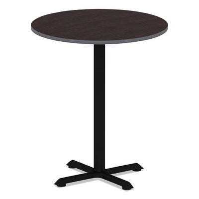 Reversible Laminate Table Top, Round, 35.5" Diameter, Espresso/walnut
