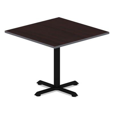 Reversible Laminate Table Top, Square, 35.38w X 35.38d, Espresso/walnut