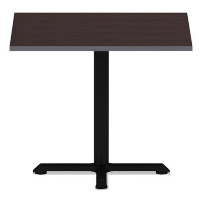 Reversible Laminate Table Top, Square, 35.38w X 35.38d, Espresso/walnut