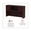 Alera Valencia Series Hutch With Doors, 4 Compartments, 58.88w X 15d X 35.38h, Mahogany