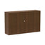 Alera Valencia Series Hutch With Doors, 4 Compartments, 58.88w X 15d X 35.38h, Modern Walnut