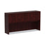 Alera Valencia Series Hutch With Doors, 4 Compartments, 64.75w X 15d X 35.38h, Mahogany
