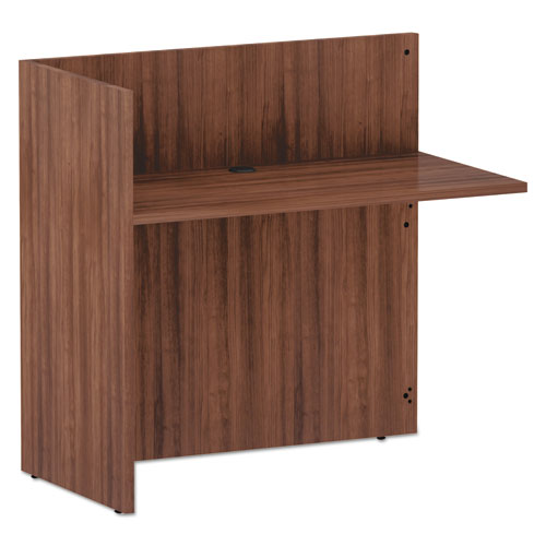 Alera Valencia Reversible Reception Return, 44.13w X 23.63d X 41.5h, Medium Cherry