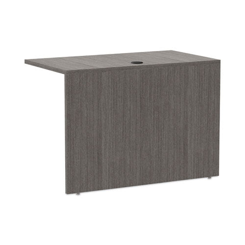 Alera Valencia Series Reversible Return/bridge Shell, 42w X 23.63d X 29.5h, Gray