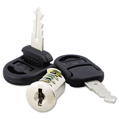 Core Removable Lock And Key Set, Silver, 2 Keys