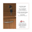 Alera Valencia Series Full Pedestal File, Left/right, 3-drawer: Box/box/file, Legal/letter, Modern Walnut,15.63 X 20.5 X 28.5