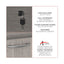 Alera Valencia Series Full Pedestal File, Left Or Right, 2 Legal/letter-size File Drawers, Gray, 15.63" X 20.5" X 28.5"