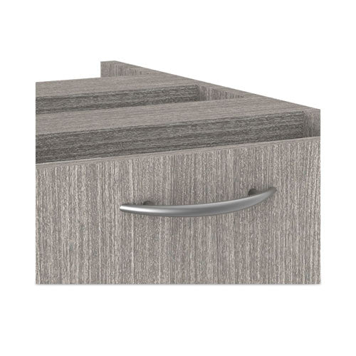 Alera Valencia Series Full Pedestal File, Left Or Right, 2 Legal/letter-size File Drawers, Gray, 15.63" X 20.5" X 28.5"