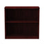 Alera Valencia Series Bookcase, Two-shelf, 31.75w X 14d X 29.5h, Mahogany