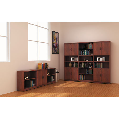 Alera Valencia Series Bookcase, Two-shelf, 31.75w X 14d X 29.5h, Mahogany