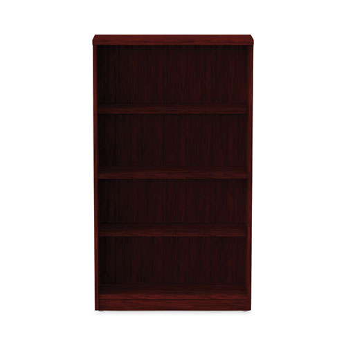 Alera Valencia Series Bookcase, Four-shelf, 31.75w X 14d X 54.88h, Mahogany