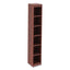 Alera Valencia Series Narrow Profile Bookcase, Six-shelf, 11.81w X 11.81d X 71.73h, Medium Cherry