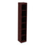 Alera Valencia Series Narrow Profile Bookcase, Six-shelf, 11.81w X 11.81d X 71.73h, Mahogany