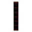 Alera Valencia Series Narrow Profile Bookcase, Six-shelf, 11.81w X 11.81d X 71.73h, Mahogany