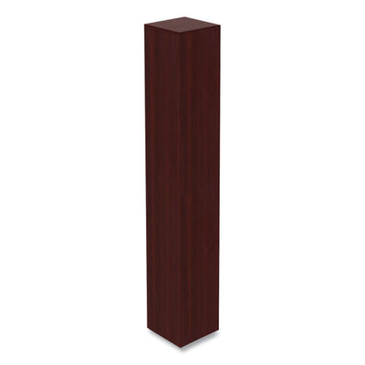Alera Valencia Series Narrow Profile Bookcase, Six-shelf, 11.81w X 11.81d X 71.73h, Mahogany