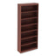 Alera Valencia Series Square Corner Bookcase, Seven-shelf, 35.63w X 11.81d X 83.86h, Cherry