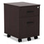 Alera Valencia Series Mobile Pedestal, Left Or Right, 2-drawers: Box/file, Legal/letter, Espresso, 15.88" X 19.13" X 22.88"