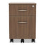 Alera Valencia Series Mobile Pedestal, Left/right, 2-drawers: Box/file, Legal/letter, Modern Walnut, 15.88" X 19.13" X 22.88"