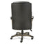 Alera Veon Series Executive High-back Bonded Leather Chair, Supports Up To 275 Lb, Black Seat/back, Graphite Base