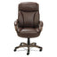 Alera Veon Series Executive High-back Bonded Leather Chair, Supports Up To 275 Lb, Brown Seat/back, Bronze Base