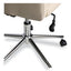 Leather Task Chair, Supports Up To 275 Lb, 18.19" To 21.93" Seat Height, White Seat, White Back