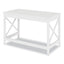 Farmhouse Writing Desk, 47.24" X 23.62" X 29.53", White