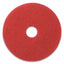 Buffing Pads, 20" Diameter, Red, 5/carton