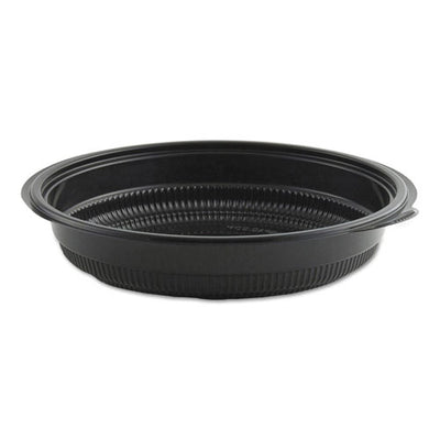 Microraves Incredi-bowl Base, 24 Oz, 8.5" Diameter X 1.51"h, Black, Plastic, 150/carton