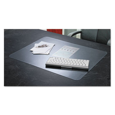 Krystalview Desk Pad With Antimicrobial Protection, Matte Finish, 22 X 17,  Clear