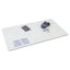 Krystalview Desk Pad With Antimicrobial Protection, Glossy Finish, 38 X 24, Clear
