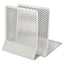 Urban Collection Punched Metal Bookends, Nonskid, 5.5 X 6.5 X 6.5, Perforated Steel, Black, 1 Pair