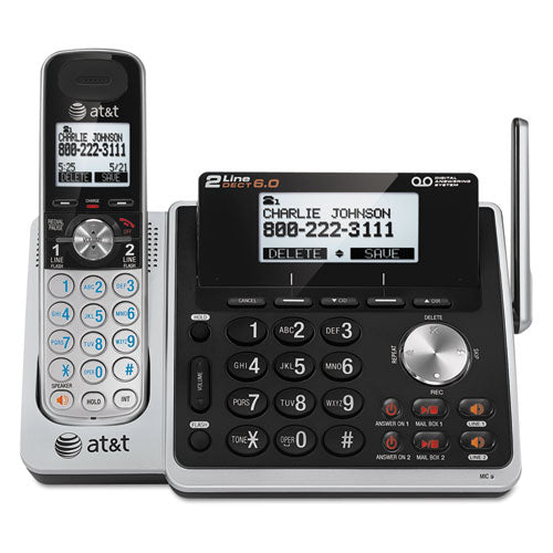 Tl88102 Cordless Digital Answering System, Base And Handset