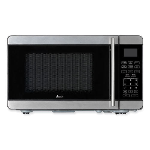0.7 Cubic Foot Microwave Oven, 700 Watts, Stainless Steel/black