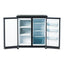 5.5 Cf Side By Side Refrigerator/freezer, Black/stainless Steel