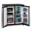 5.5 Cf Side By Side Refrigerator/freezer, Black/stainless Steel